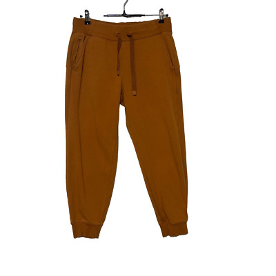 Athleta Jogger Womens Medium Orange Triumph Actual 31X27 Mid Rise Sweatpants-image