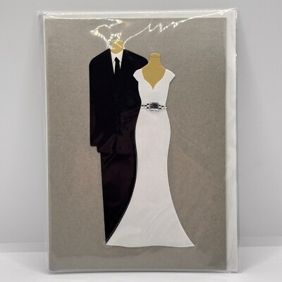 Papyrus WEDDING Card, Suit Dress Bride Groom — Jean Cultural & Creative Co., Ltd-image