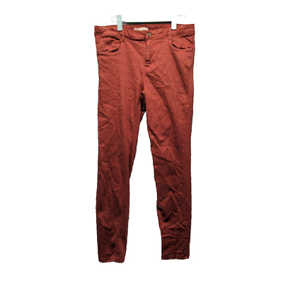Canyon River Blues Women Jeans W32 L31 Mid Rise Skinny Leg Burnt Orange -image