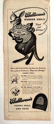 O'Sullivan's Rubber Heels and Soles Life Magazine 5inx10in Print Ad   Kangaroo-image