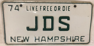 Vanity JDS license plate James Jim John Josh Joe Jared Joss Jerry Julia Justin-image