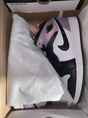 NIKE Air Jordan 1 Mid 7Y 'Zen Master' Bleached Coral White DM6216-001 Womens 8.5-image