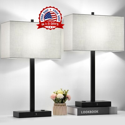 Lampara Modernas Para Mesa De Noche Lamps Bedroom Nightstand Metal Lamps NUEVO-image