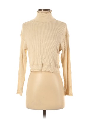 La La Land Creative Co Women Brown Turtleneck Sweater XS-image