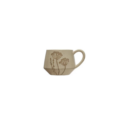 Creative Co-op Neutral with Dill Weed Mug Novelty Mug-image