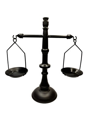 Creative Co-Op Black Decorative Antique Iron Balance Scale-image