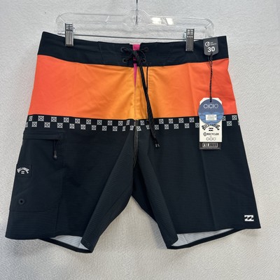 Billabong Eco Fifty50 Boardshorts Airlite Neon Orange Men’s 30 Mid Length NWT-image