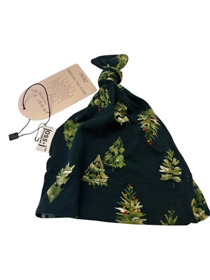 Three Piece Set Green Christmas Tree Knot Turban Headwrap For Baby By Joss & J-image