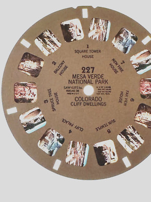 SAWYER'S VIEW-MASTER REEL 227 MESA VERDE NP COLORADO 1949 WITH  SLEEVE-image