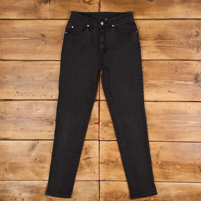 Vintage Levis 912 Jeans 28 x 30 Dark Wash Skinny Black Orange Tab Denim-image