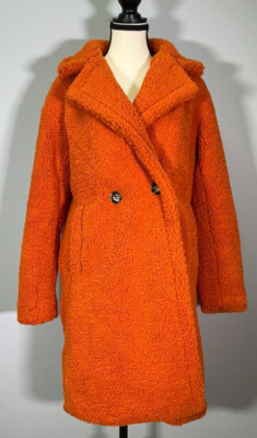 Apparis Anouck Women's Size XS Orange Mid-Length Coat NWT-image