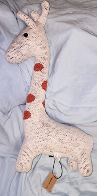 NWT Creative Co-op Knit Floppy Giraffe Plush 21