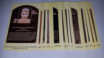 Yellow Hall of Fame Plaque Postcard You Pick Complete Your Set New Nm - Mint-image