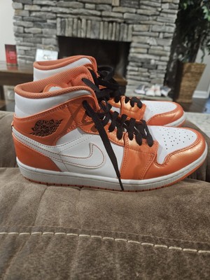 Size 8.5 - Air Jordan 1 SE Mid Electro Orange-image