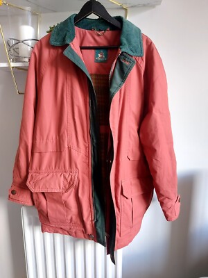 Baracuta Men Burnt Orange Zip Up Mid Length Vintage Jacket UK Medium -image