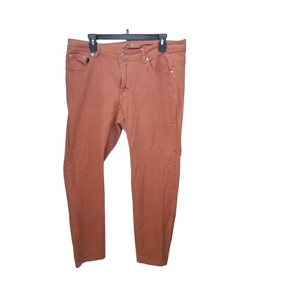 U-51 Womens Size 18 Orange Solid Skinny Jeans-image