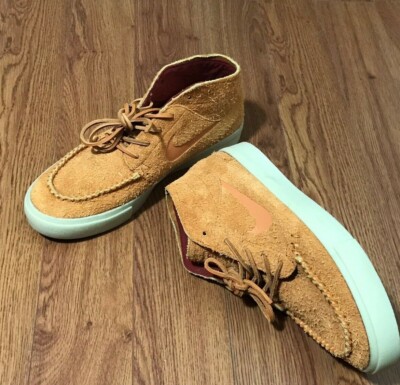 2018 Mens Nike SB Zoom Janoski Mid Crafted Suede Skate Sneaker AQ7460-887 Sz 8.5-image