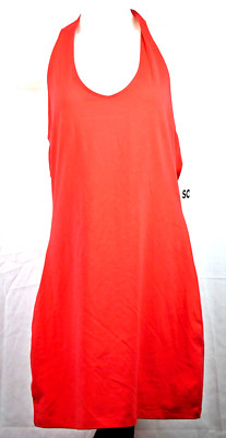 NEW NWT Kohl's SO Gushing Lava Orange/Red Halter Bodycon Mini Dress XL JR-image