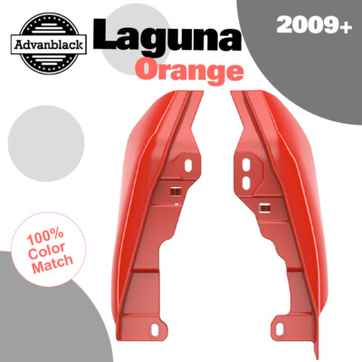 Laguna Orange Mid-Frame Air Deflector For 2009+ Harley Touring By Advanblack-image