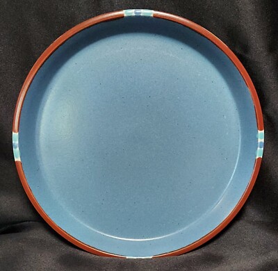 Dansk Mesa Sky Blue Rimmed Dinner Plate Japan 10.5
