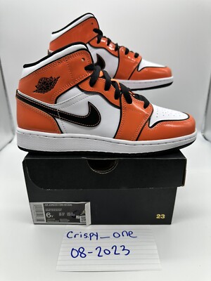 Air Jordan 1 Mid SE GS Turf Orange Size 6Y Brand New BQ6931-802-image