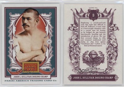 2013 Panini Golden Age White Border John L Sullivan #3-image