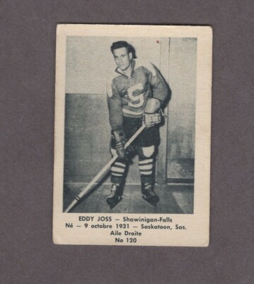 1951-52 Laval Dairy Subset Hockey Card #120 Eddy Joss-image