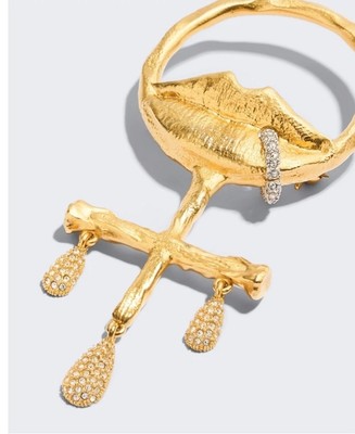Rare Auth Schiaparelli Brooch. It Comes With Its Box And Dust Bag-image