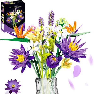 FANTASY&Co. Enchanting Floral Elegance Building Set - A Creative Present for ...-image