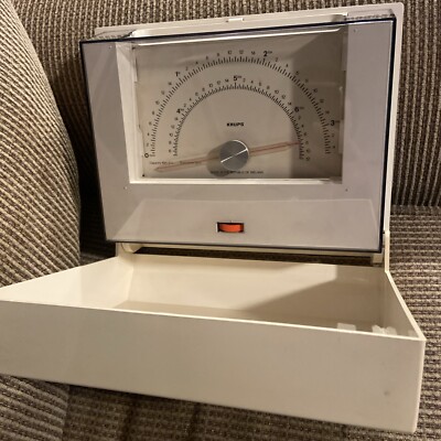 KRUPS VINTAGE KITCHEN SCALE ORANGE - MID CENTURY WALL SCALE-image