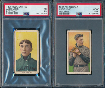 1909 T206 ADDIE JOSS PORTRAIT PIEDMONT PSA 1.5 PITCHING POLAR BEAR PSA 1.5 (mk)-image
