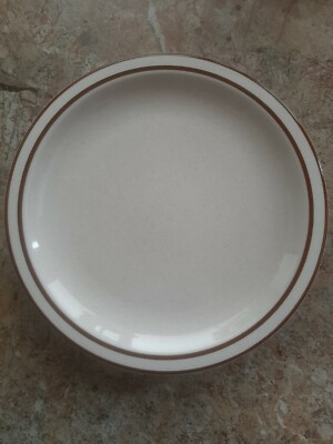 NOS Set of 4 USA Syracuse China Mesa Grande Brown Speckle 9 1/2