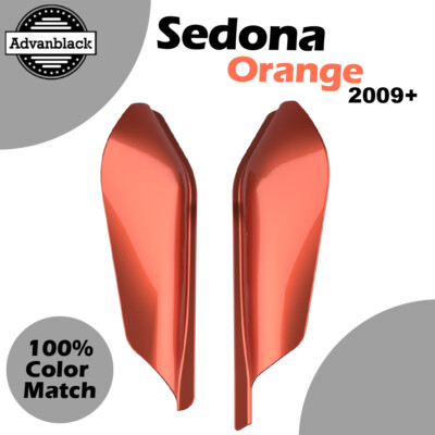 Sedona Orange Mid Frame Air Deflectors Fits 2009+ Harley Street Road Glide-image