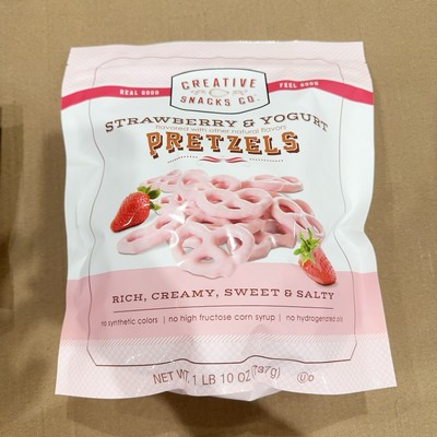 Creative Snacks Co. Strawberry & Yogurt Pretzels, 1 lb 10 oz-image