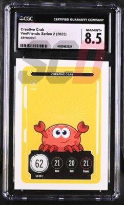 VeeFriend Creative Crab ZeroCool Series2 CGC8.5 Gary Vaynerchuk Originally Owned-image