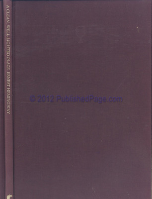 A Clean Well Lighted Place - Hemingway, Ernest - Library Binding - Good-image