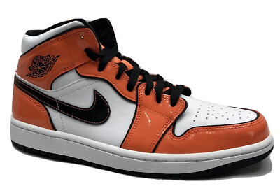 Nike Air Jordan 1 Mid SE Turf Orange/ Black-White Men’s  Size 9  DD6834 802-image