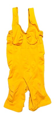 Yitty By Fabletics Nearly Naked Shaping Mid Thigh Bodysuit M/L Orange NEW-image