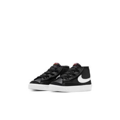 BOYS TODDLER NIKE BLAZER MID 77 BABY_BLACK/WHITE-TEAM ORANGE DA4088-002-SIZE 5-image