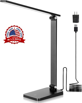 Lampara de Escritorio Luz LED Lectura Lámpara Mesa para Oficina y Casa Hogar NEW-image