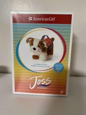 American Girl JOSS'S BULLDOG with LIFE VEST Murph dog pet puppy NEW In Box-image
