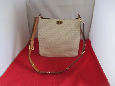 Michael Kors Sullivan LG  Signature N/S Messenger, Cross-Body $348 Vanilla #040-image