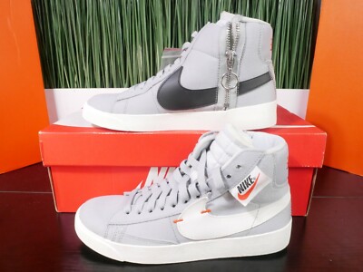 Nike Blazer Mid Rebel Grey White Womens Shoes BQ4022-006 Size 6-image
