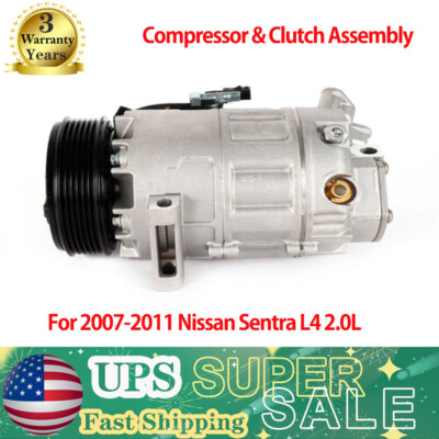 AC Compressor For Nissan Sentra L4 2.0L 2007 2008 2009 2010 2011 2012 CO 10871C-image