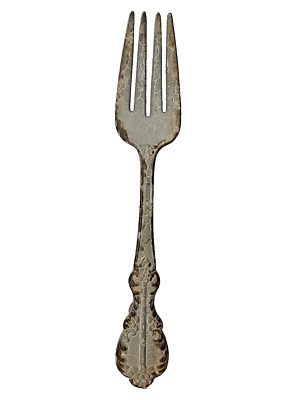 1 Fork Spoon Drawer Door Handles Pull Chippy Paint Vintage Style Shabby 6 3/4
