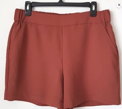 Nine West Mid Rise Burnt Orange Shorts -image