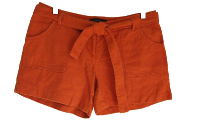The Limited Tweed Burnt Orange Sexy Drew Shorts 4 M-image