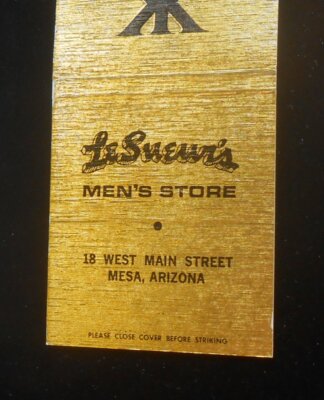1970s Kupp Kuppenheimer Clothes LeSueur's Mens Store 18 West Main Street Mesa AZ-image