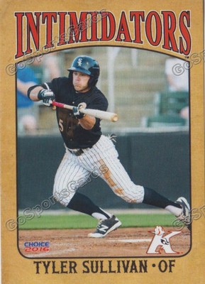 2016 Kannapolis Intimidators Tyler Sullivan RC Rookie Chicago White Sox-image