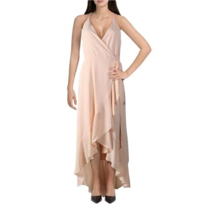 Lisa & Lucy Dress Womens Size Small Bridesmaid Wrap Hi-low Mid Length-image